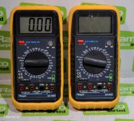 2x Rapid 328 DMM Digital Multimeters