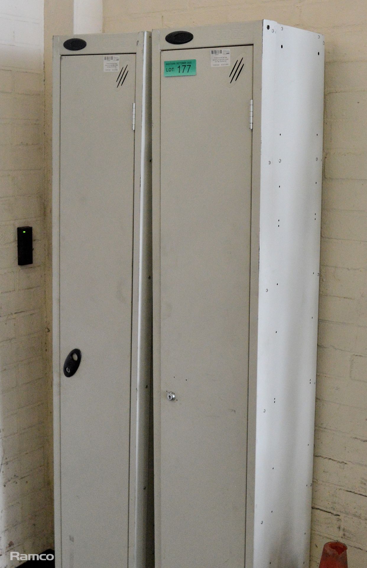 2x Probe Active Coat free standing single door locker - no keys 30x30x180 - Image 2 of 4
