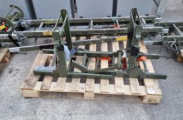 Green aluminium 5 piece ladder (dismantled)