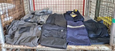 Assorted workwear & dungarees - various sizes - approx 25 pairs