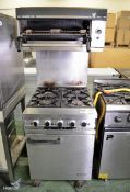 Falcon MK ll Dominator 4 burner oven with Steakhouse grill - 87x80x174cm