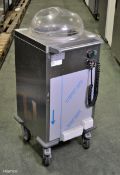 Tournus Equipment Chariot Niveau Constant Single Stack Mobile Heated Plate Dispenser 44x54x108cm