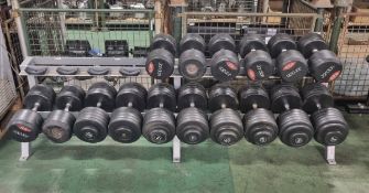 Jordan dumbbell set with rack - dumbbell weights in description