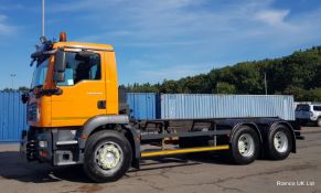 MAN 2008 (reg WX08 MVL) TGM 23.330 6x4 chassis cab truck