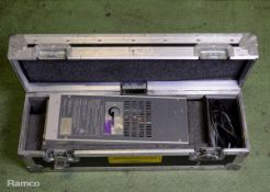 Denon DN-990R professional minidisc player in black flight case