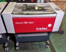 Trotec Speedy 100 fibre laser cutter, marker and engraver, on castors - 100x70x100cm