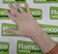 24x pallets of white latex surgical gloves - est. total qty 108000 - location CV23 8YL - PPE