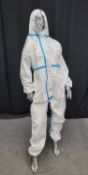 24x pallets of hooded coveralls - size medium - est. total qty 14400 - location LE67 1ND - PPE