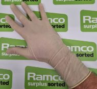 24x pallets of white latex surgical gloves - est. total qty 108000 - location CV23 8YL - PPE