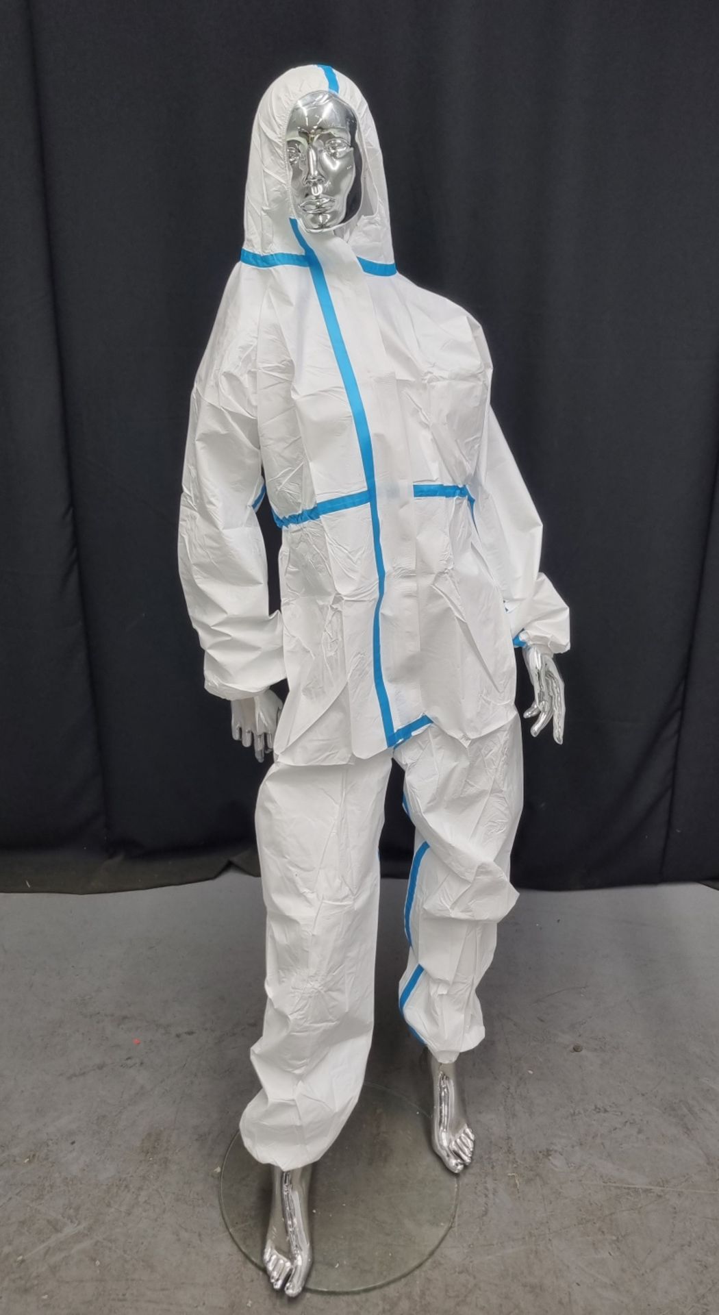 24x pallets of hooded coveralls - size large - est. total qty 14400 - location LE67 1ND - PPE