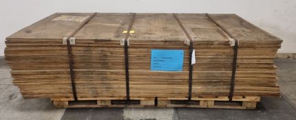 Pallet of 9mm Class 2 plywood - 8x4ft (244x122cm) - 66 sheets