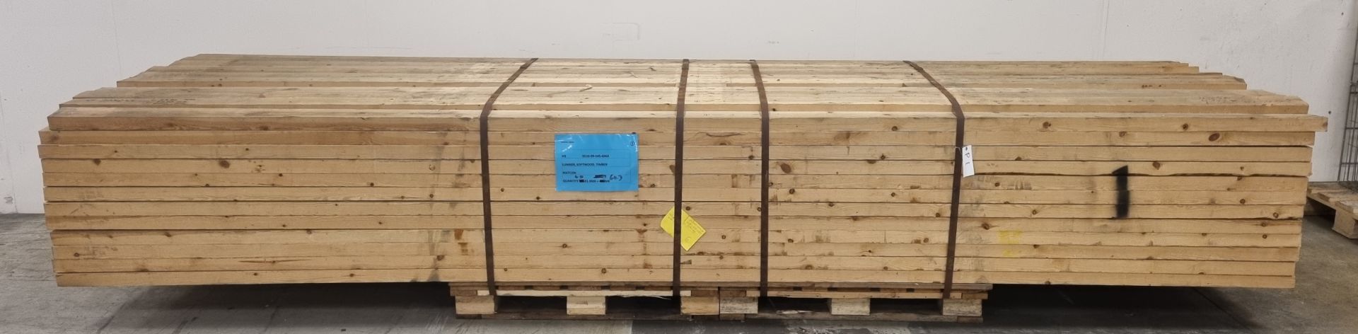 Pallet of 4"x2" (10x5cm) softwood, heat treated and debarked (GBFC-0452 DBHT) - L450cm - 143 pieces