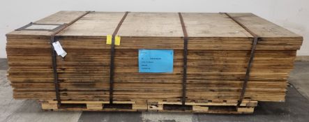 Pallet of 18mm Class 2 plywood - 8x4ft (244x122cm) - 33 sheets