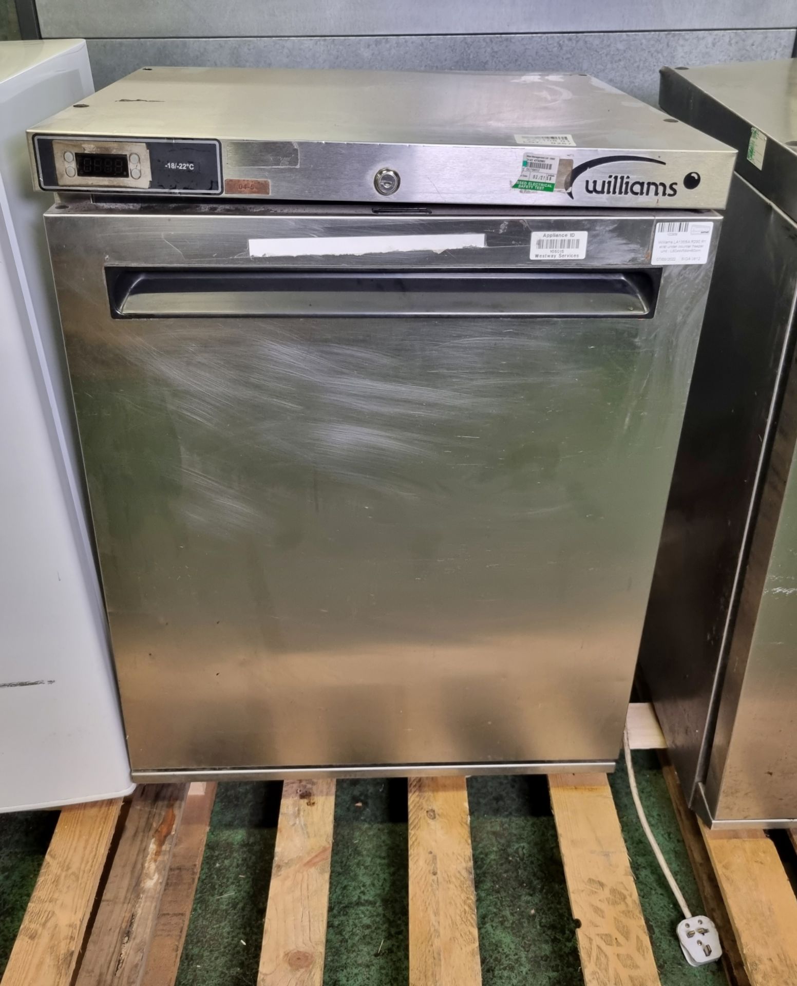 Williams LA135SA R290 R1 st/st under counter freezer unit - L60xW58xH80cm