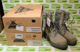 2x pairs Thorogood Hot Weather Steel Toe Cap Boots - size 6.5W