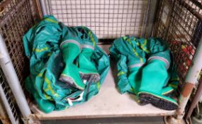 2x Resiprex TYFB 021/458 gas tight training suits - size: L, Resiprex TYFB 021/458 gas tight