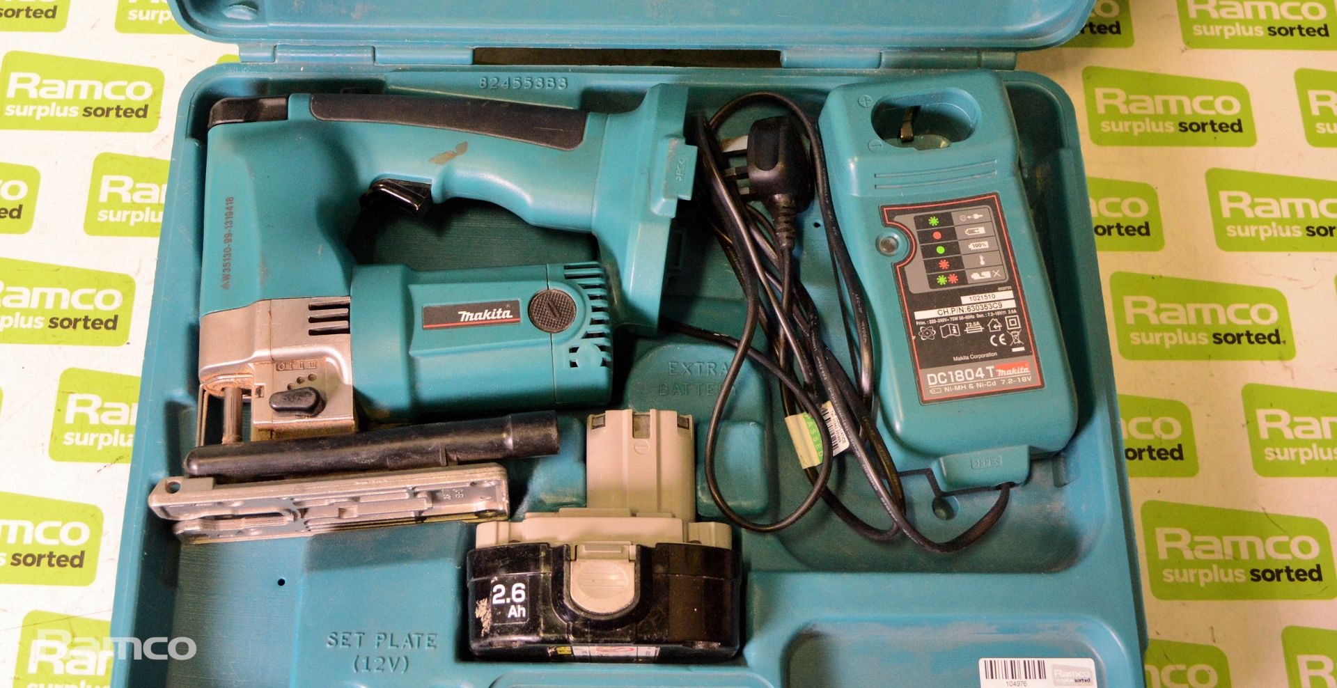 Makita 4334D cordless jigsaw + charger + battery + case - Image 2 of 7