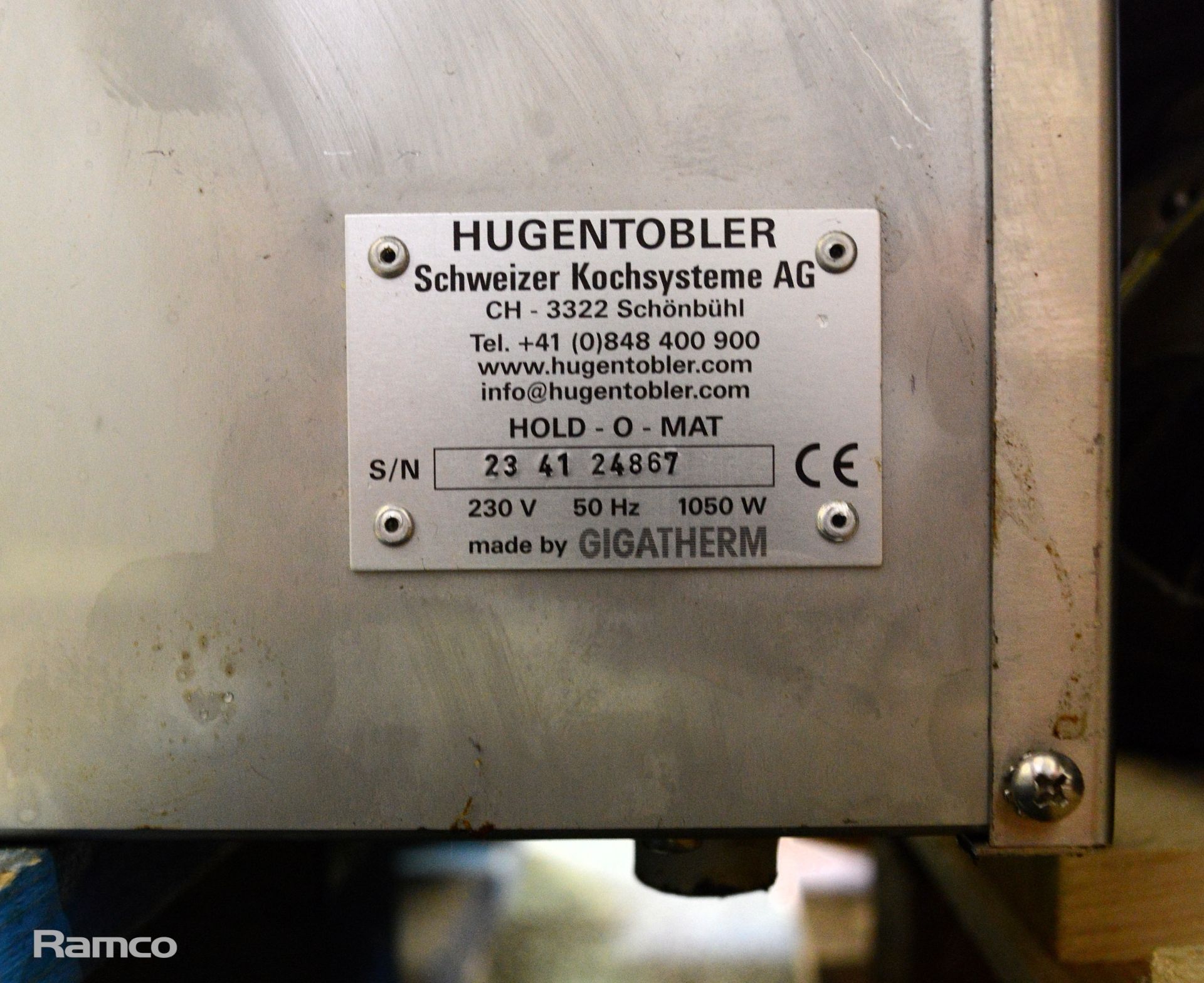 Hugentobler Hold-o-mat food warming oven 60x40x33cm - Image 4 of 4