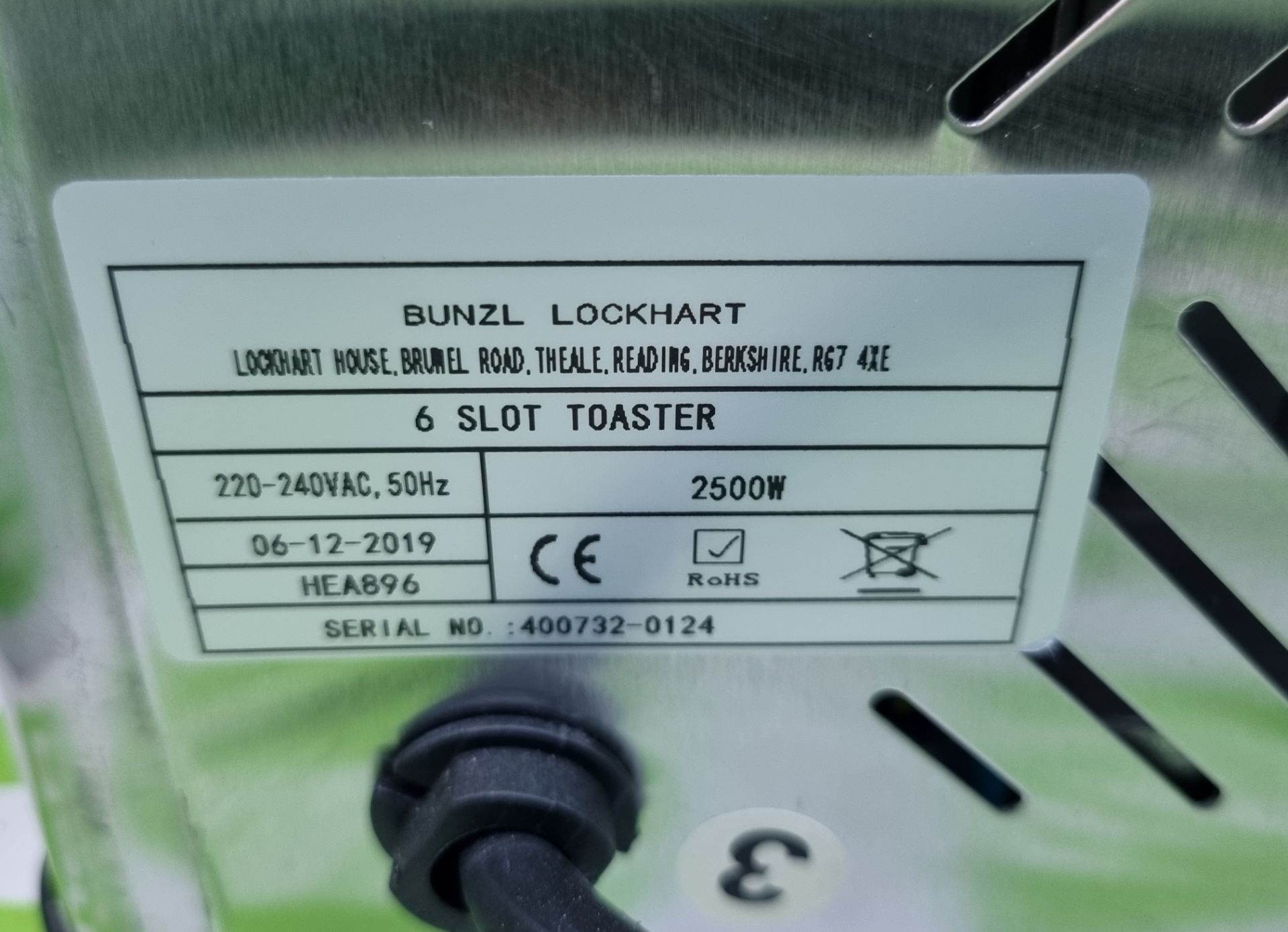 Chef Master 6 slot toaster - Image 4 of 4