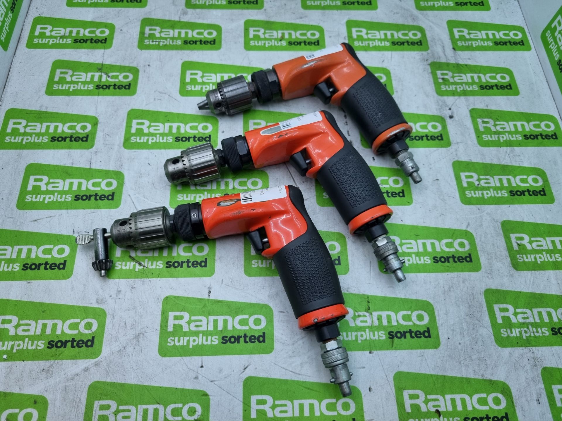 3x Dotco 14CFS93-43 non-reversible pistol grip pneumatic drills - Image 2 of 2