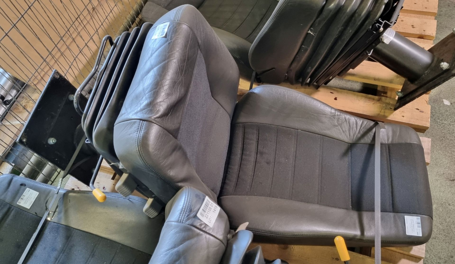 Leather Captains chair - adjustable L46 x W52 x H110Cm - Image 2 of 2
