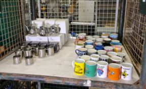 Catering equipment - Stainless steel teapots, stainless milk jugs and stainless sugar container