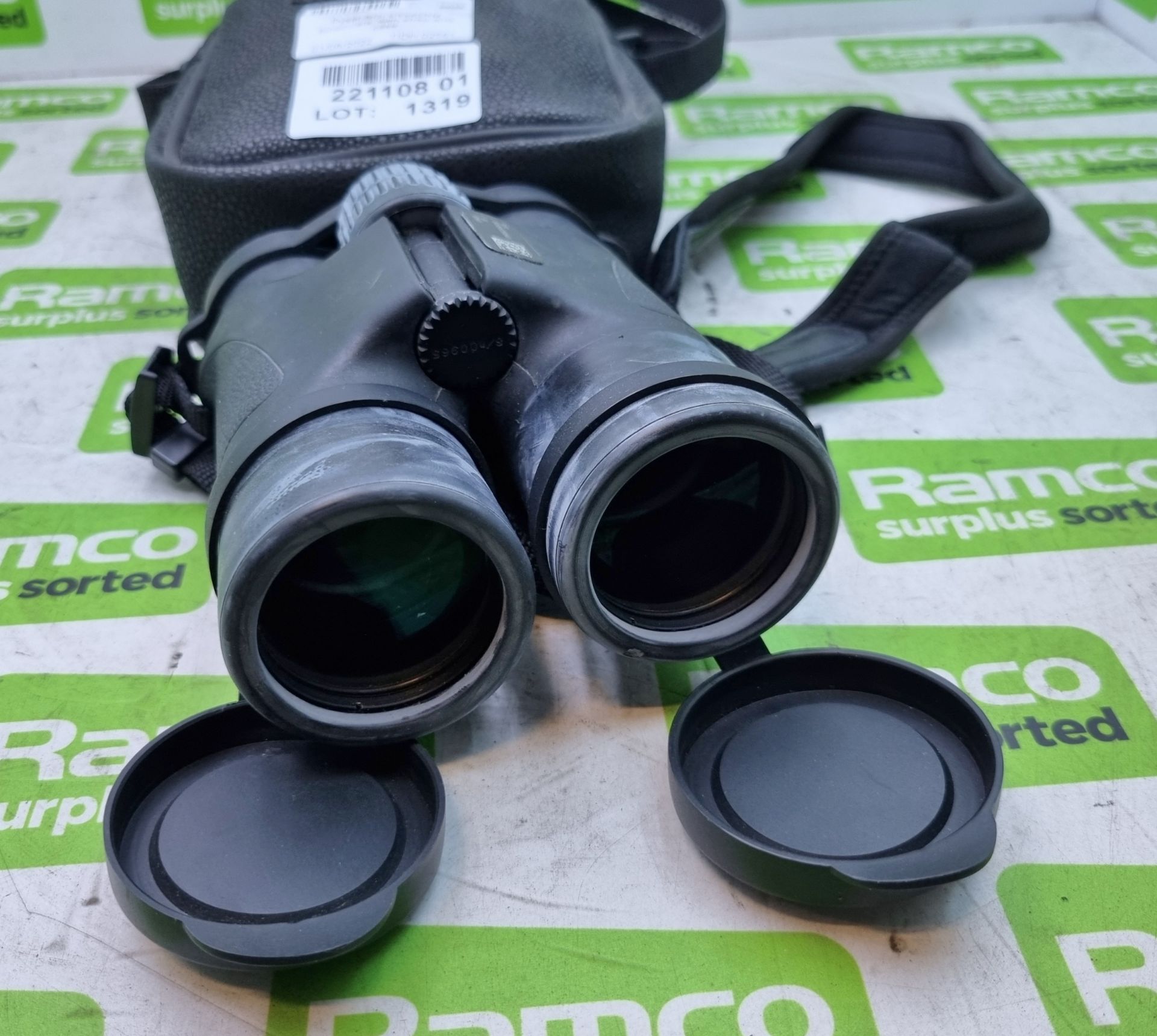 Pyser-SGI E8x42RM binoculars, with strap and case - Image 2 of 3