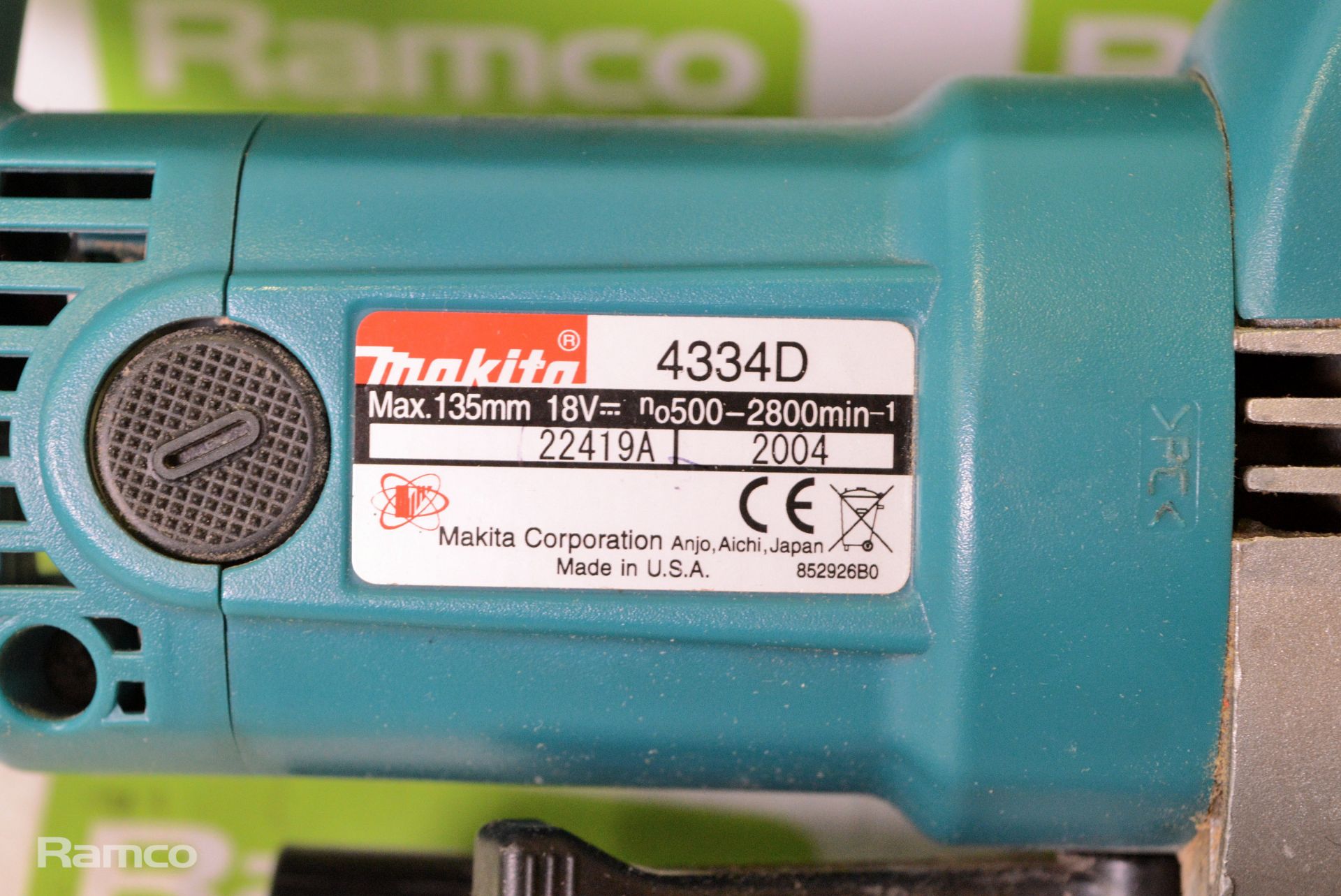 Makita 4334D cordless jigsaw + charger + battery + case - Image 6 of 7