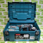 Makita LXT 18v cordless drill DHP458R3J in carry case with accessories