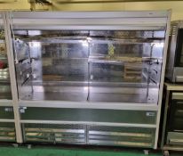 Williams Gem C180-SCS 016 multideck display fridge with 3 adjustable shelves and pull down shutter