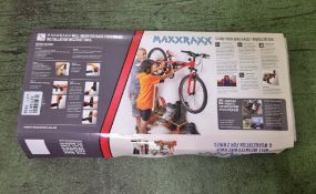 MaxxRaxx wall mounted bike rack & workstation for 2 bikes