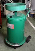 Castrol waste oil drainer drum, portable and with pump 70x60x110cm