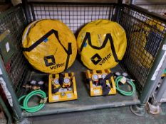 2x Vetter Air bag sets - x1 CU lighting deadman controller 1 bar/14.5 psi , x2 hose