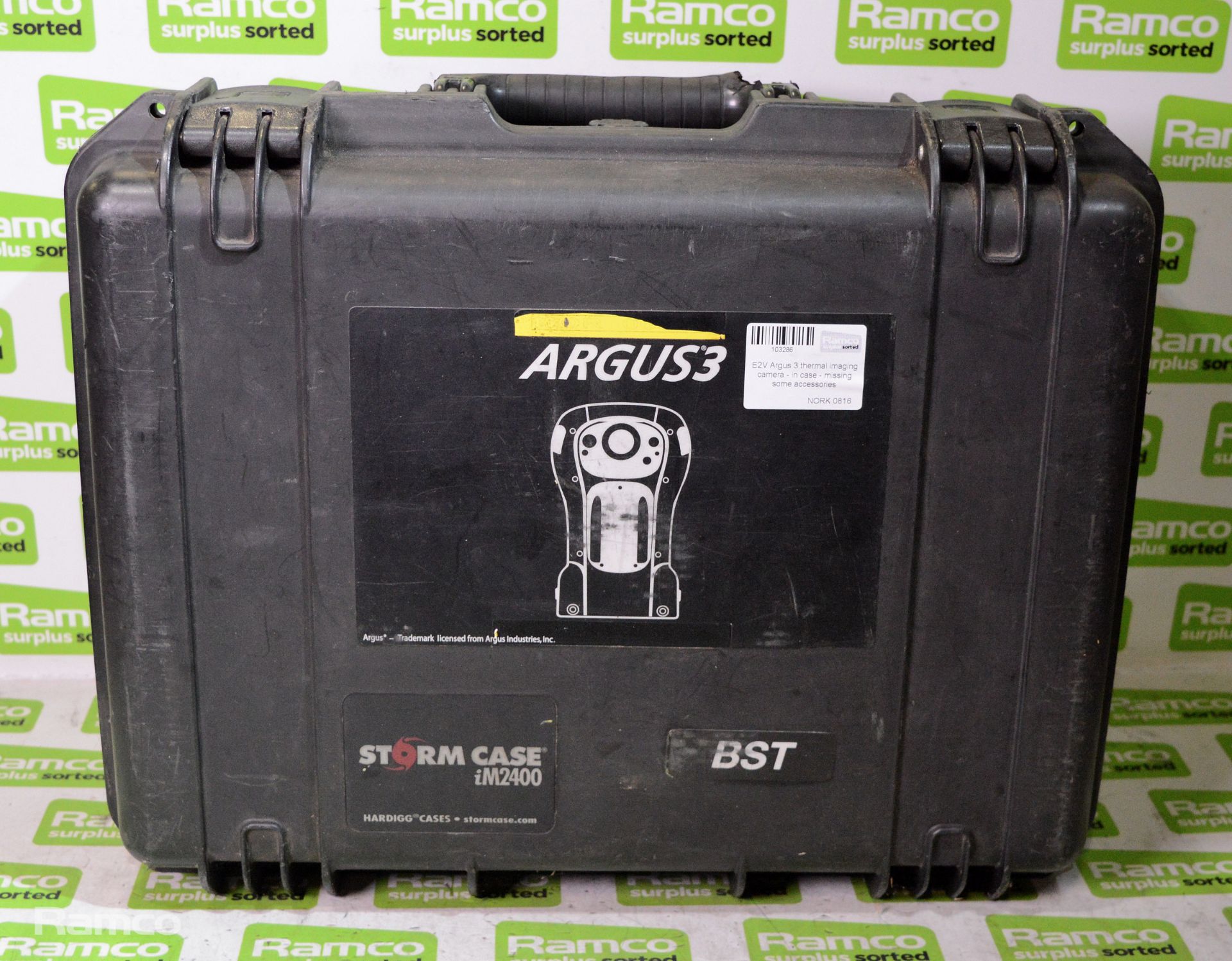 E2V Argus 3 thermal imaging camera - in case - missing some accessories - Image 7 of 7