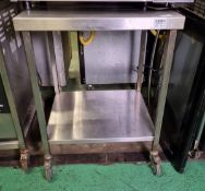 Stainless steel trolley - 71x65x90cm