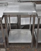 Stainless steel preparation table - 60x60x92cm