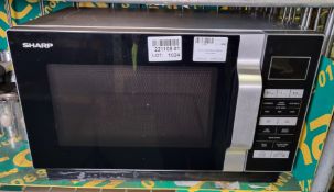 Sharp R360SLM flatbed microwave