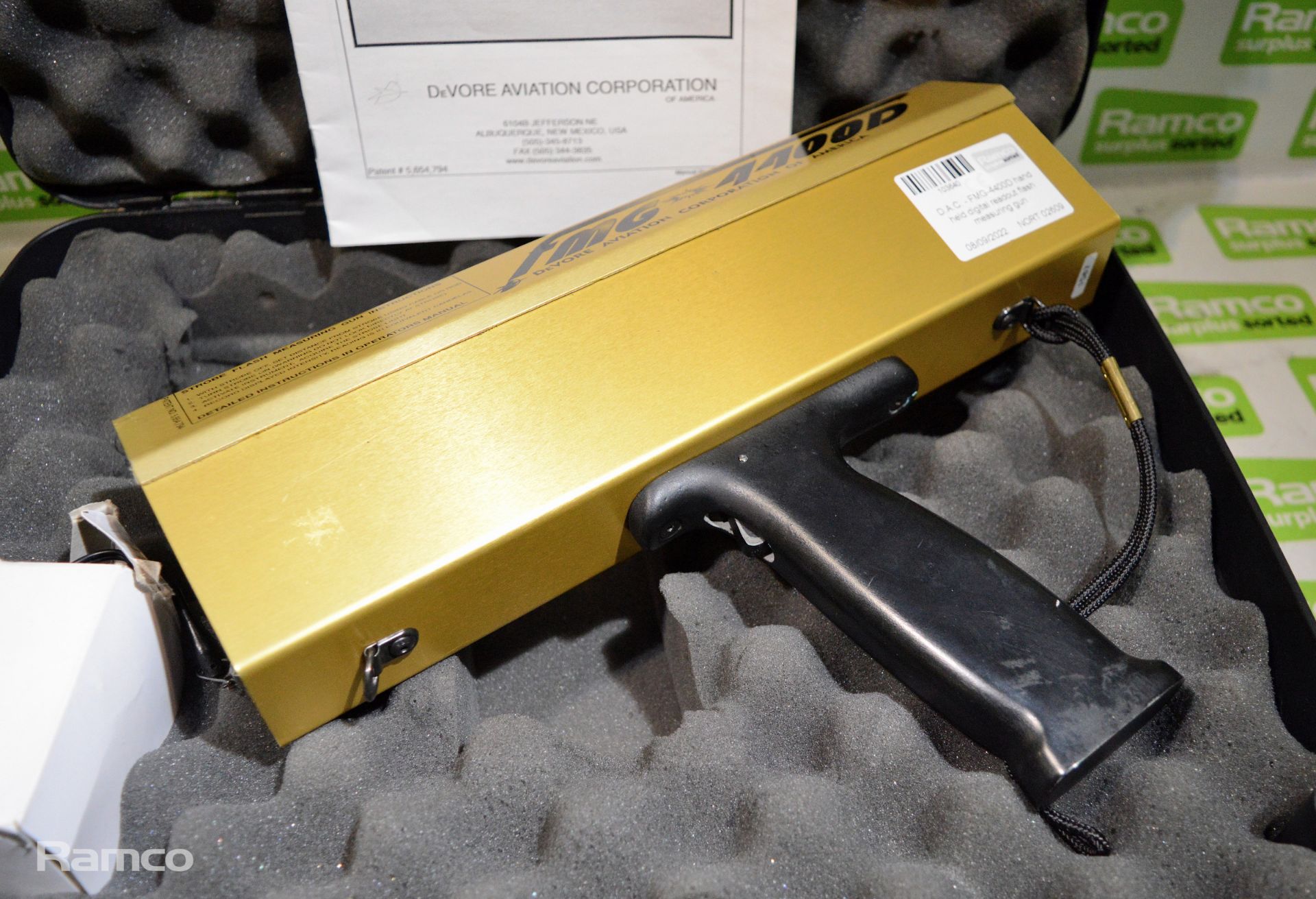 D.A.C. - FMG-4400D hand held digital readout flash measuring gun - Image 2 of 3