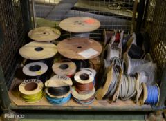 Multiple type and size electrical cable - approx 25 rolls