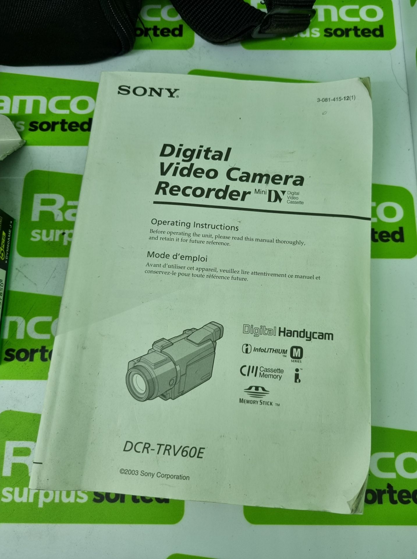 Sony DCR-TRV60E digital camcorder in case with accessories - Image 4 of 5