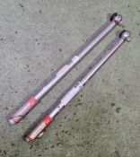 2x Norbar SL3 push through torque wrenches 50-230 N.m 1/2 inch sq drv