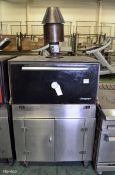 Josper charcoal oven - Single door top oven, 2 door cabinet beneath for storage plus ash pan