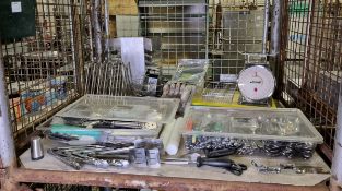 Catering equipment - knives, forks, spoons, chopping boards, scales plus more