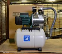 DAB Aquajet 82M water pressure boosting pump 250V 2 pin plug. L54 x W28 x H58cm