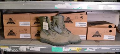 7x pairs of Thorogood Hot Weather Steel Toe Cap Boots - size 6.5W