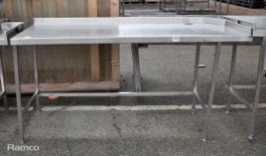 Stainless steel table - 194x70x96cm