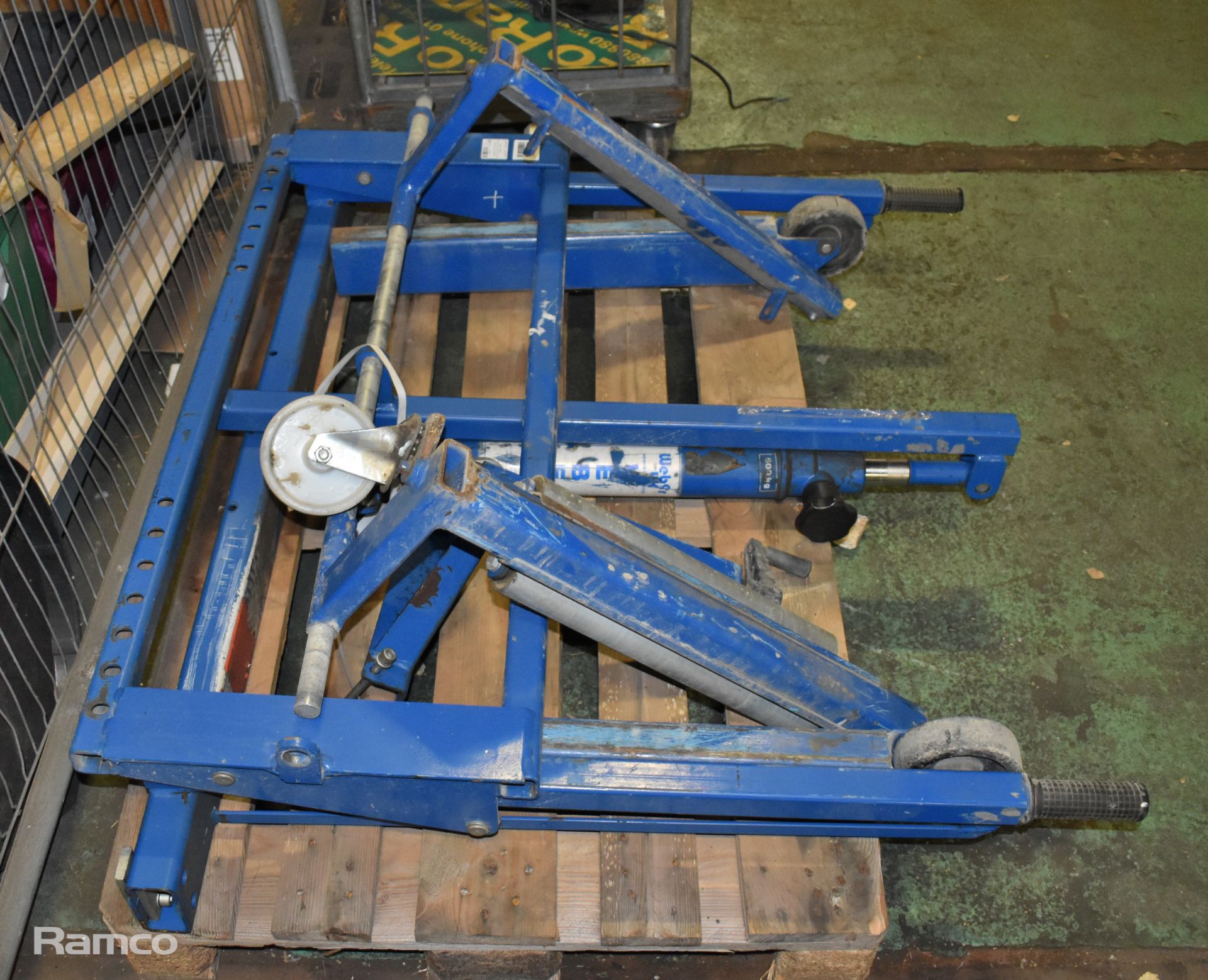 Weber UK WT500FLEX hydraulic wheel moving trolley - capacity: 500kg - Image 4 of 4