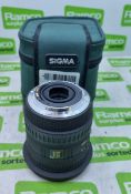 Sigma 17-35mm F/2.8-4 EX Aspherical HSM 35mm zoom lens with hood + case