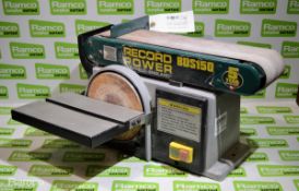 Record Power BDS150 240V belt + disc electric sander