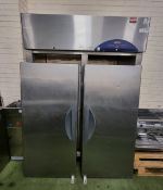 Williams double door upright fridge (doors detached) - 80x140x196cm